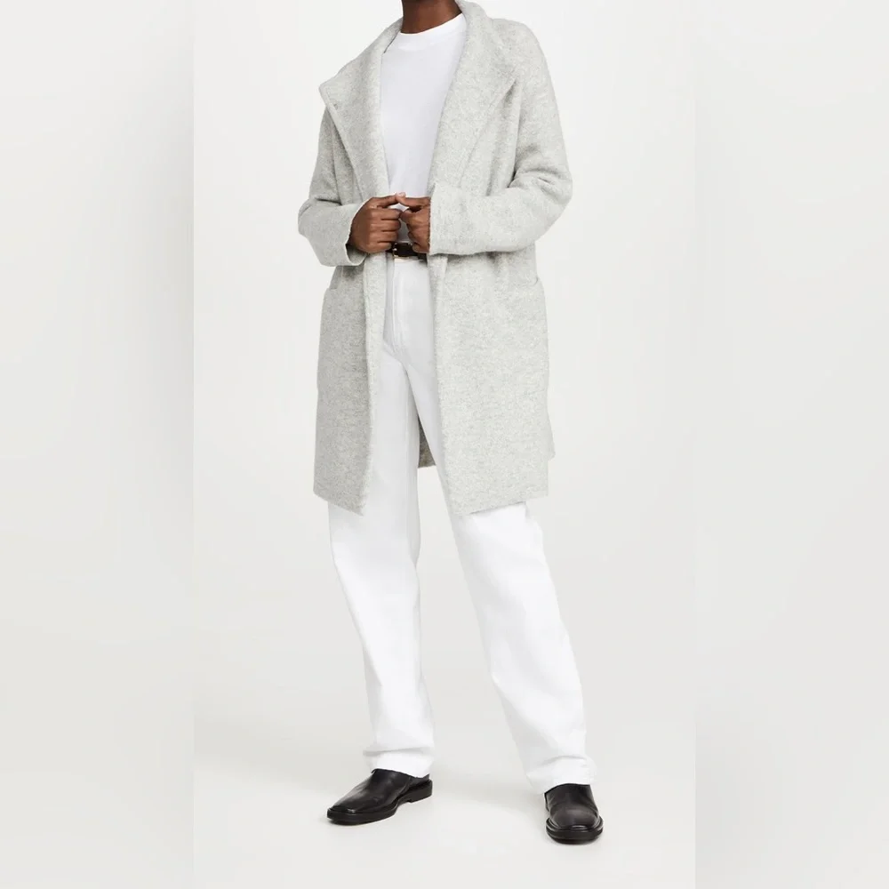 Vince clean edge cardigan coat size medium merino wool - Picture 4 of 13